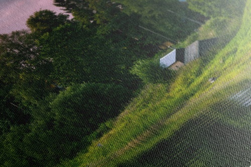 Obraz rozprávkové domčeky pri rieke - 120x80